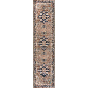 Maris Ornate Medallion Washable Area Rug